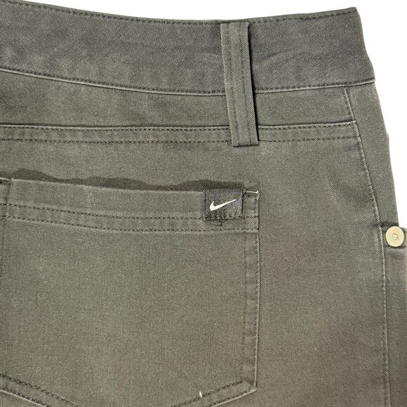 Nike Dri-Fit Golf Pants Women's 8 Black Denim with Stretch - Picture 4 of 8